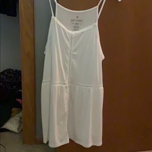 American Eagle white tank